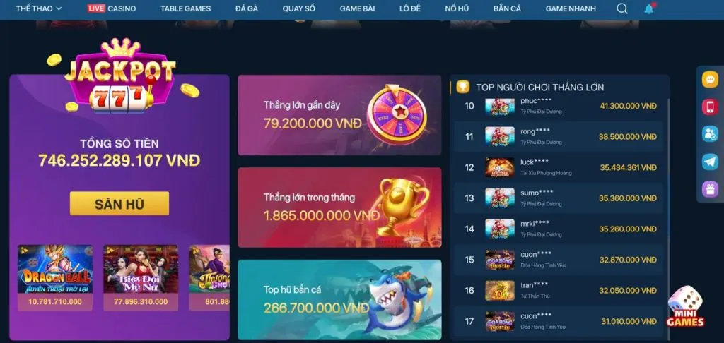 Các trò chơi đa dạng tại ji88 code